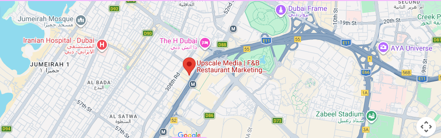 Restaurant consulting advisory firm location in Dubai, United Arab Emirates