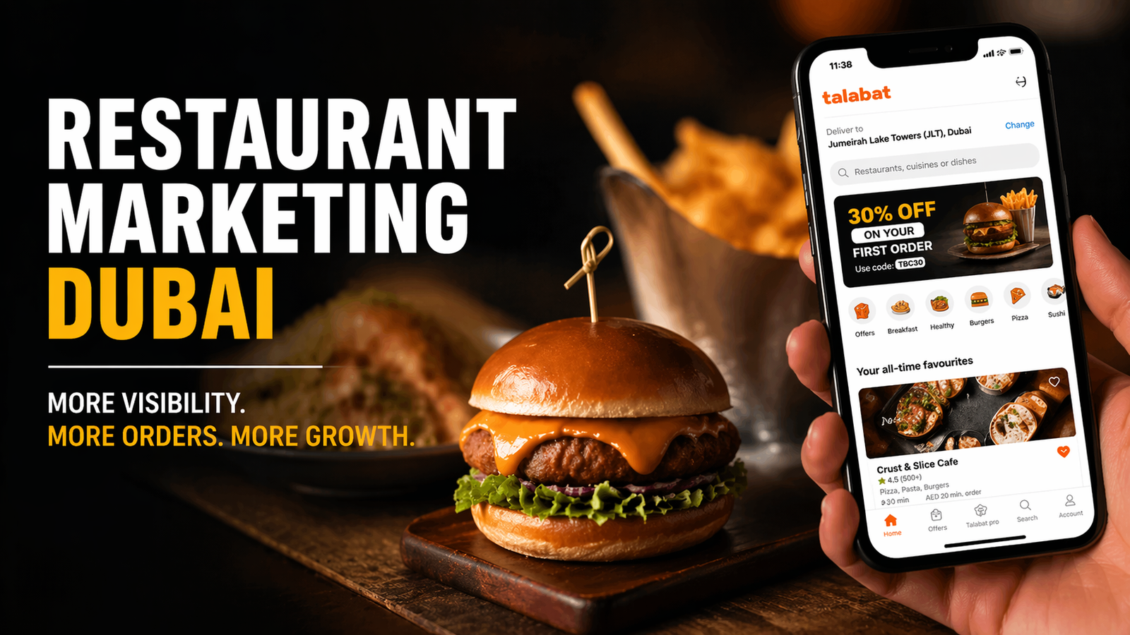 restaurant marketing agency dubai food marketing social media ads google maps dubai
